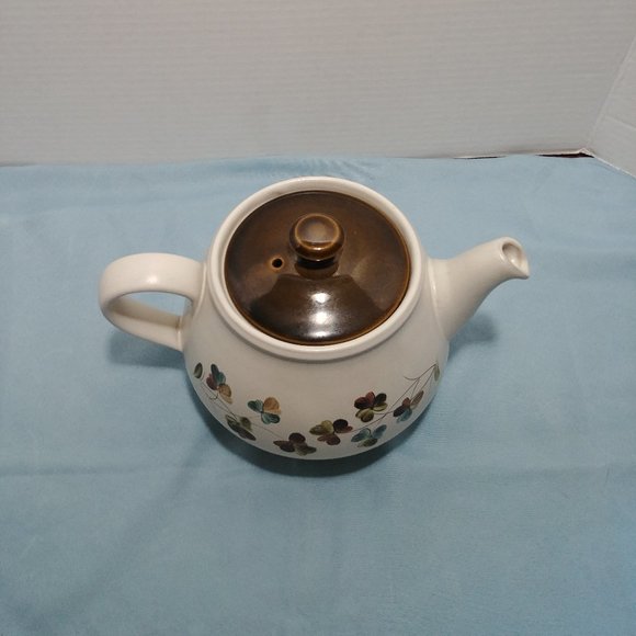 Vintage Denby Stoneware Shamrock Teapot with Lid Excellent - Picture 8 of 13